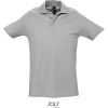 SOL's Collection Polokošile Spring II, krátký rukáv, pánská COT25136207715-grey melang 5XL Melír šedá