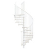 Minka STAIRS Kombinované točité schodisko Switch biela/biela pr. 160 cm