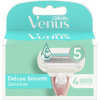 Gillette Venus Deluxe Smooth Sensitive náhradné hlavice 4 kusy, pre ženy