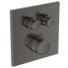 Ideal Standard CeraTherm Navigo Termostatická sprchová batéria pod omietku na 2 spotrebiče, Magnetic Grey A7302A5