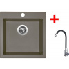 Sinks VIVA 455 Truffle + Elasta nerez/čierná