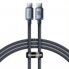 Dátový kábel Baseus Crystal Shine Series USB-C - USB-C 1,2m 100W (20V/5A) čierny