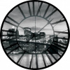 Fototapeta - FT0372 - Hodiny - nočný New York 208cm x 208cm - Vliesová fototapeta