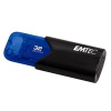 USB kľúč, 32GB, USB 3.2, EMTEC B110 Click Easy, čierna modrá