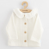 NEW BABY Dojčenský kabátik na gombíky New Baby Luxury clothing Laura biely Veľ. 68