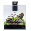 Akva set nano 10l pre beta rybky, krevety, rastlinky s filtrom LED svetlom, podložkou, krytom, číre