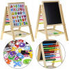 Nobo Kids magnetická kriedová tabuľa 28 x 62 cm (Drevená obojstranná magnetická tabuľa, počítadlo + príslušenstvo)