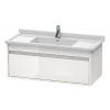 Duravit Ketho - Umývadlová skrinka 41x100x46 cm, 1 zásuvka, lesklá biela KT666502222