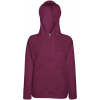 Fruit of the Loom F.O.L. | Lady-Fit Lightweight Hooded Sweat Dámska mikina s kapucňou_16.2148 Farba: burgundy, Veľkosť: L