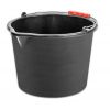 Vedro ReCycled® 12 lit, stavebné, plast, plastový úchyt, s výlevkou, čierne