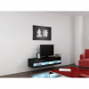 Cama Meble Tv stolík VIGO NEW 140, čierny mat/čierny lesk