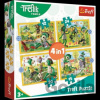 Trefl 4v1 Rodina Treflíků 20,5 x 28,5 cm v krabici 28 x 28 x 6 cm