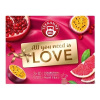TEEKANNE LOVE Kolekcia 2024 ovocno-bylinné čaje (Love Pomegranate, Passion, Pink grap) 3 druhy po 10 vrecúšok, 1x1 set