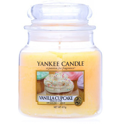 YANKEE CANDLE Classic stredná Vanilla Cupcake 411 g