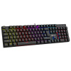 C-TECH mechanická klávesnice Morpheus, casual gaming, CZ/SK, červené spínače, RGB podsvícení, USB