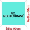 Soft Plastové okno 90x60 cm, FIX neotváravé