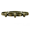 Boxer na ruku mosadzný Skulls - bronzový