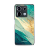 Lesklý kryt Mobiwear Glossy - Xiaomi Redmi Note 13 Pro 5G / Poco X6 5G - G024G - Zlatavý a zelenkavý mramor (Prémiové lesklé pouzdro, obal, kryt Mobiwear Glossy na mobil Xiaomi Redmi Note 13 Pro 5G /