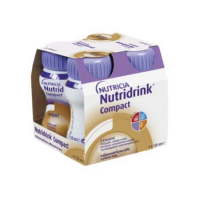 NUTRIDRINK Compact s kávovou príchuťou 4x125 ml