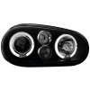 predné svetlá VW Golf IV 97-04 Angel Eyes čierne