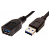Kábel USB 3.0 A-A 1,8m A(M)- A(F) prodlužovací, černý