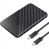 ORICO KRYT DISKU HDD/SSD USB-C 3.1 6GBPS, ČIERNY