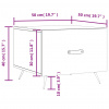 vidaXL Konferenčné stolíky 2 ks dub sonoma 50x50x40cm kompozitné drevo - Hnedá - 78573-33077