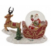 Vianočná sklenená guľa s sobom a Santa Claus (Vianočná sklenená guľa s sobom a Santa Claus)