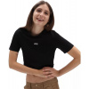 dámske tričko VANS FLYING V CROP CREW SPORT TEE Black L