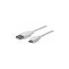 MANHATTAN Kabel propojovací USB 2.0 A Male / Micro-B Male, 1.8 m, bílý 324069