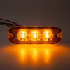 PROFI SLIM výstražné LED svetlo vonkajšie, oranžové, 12-24V, ECE R65