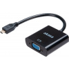AKASA redukce z micro HDMI(M) na VGA / AK-CBHD21-15BK / 15cm