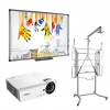 Mobilné komplety so zdvihom (interaktívna tabuľa, projektor, mobilný zdvih, kabeláž) Vivitek DX335-ST Zdvíhací mechanizmus na kolieskach Avtek TT-Board 90 Pro