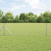 zahrada-XL Plot s stĺpmi Strieborná 0.6 x 10 m Ocel potiahnutá PVC 3352912