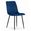 Jedálenská stolička LAVA - tmavomodrá s čiernymi nohami Počet stoličiek: 3ks