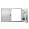 Vevor Dvojité dvierka 990×660 mm, nerez, zapustené, s rúčkami a háčikmi SMMBSCJMYS39MAF9XV0