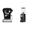 Ascaso Dream ONE, Dark Black + Eureka Atom Specialty 75, black