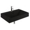 Kludi Resa - Umývadlo 81x51 cm, s prepadom, s otvorom na batériu, matná čierna 59WW8139