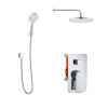 kielle Vega Sprchový set s batériou pod omietku, na 2 spotrebiče, s príslušenstvom EcoSpare a telesom, chróm 20618SP90