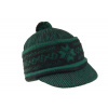 Čiapka zmijovka so šiltom tmavo zelená - čierna, česká výroba TONAK