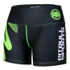 PitBull West Coast - dámské kompresní fitness šortky PB ZIG ZAG zelené S