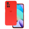 Zadný kryt Vennus Heart pre Xiaomi Redmi 10 design 1 červený