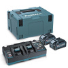 MAKITA 191U00-8 40V sada akumulátorov 2 x 4,0 AH + DC40RB + Darček káva