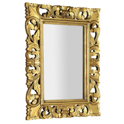 SAPHO SAMBLUNG zrkadlo v ráme, 60x80cm, zlatá IN121