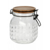 Excellent Houseware Sklenená nádoba na potraviny Clip 1100 ml