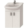 Jika Lyra - Skrinka na umývadlo, 502 mm x 292 mm x 708 mm, korpus biely, dvere biele H4519524323001