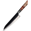 IZMAEL Damaškový kuchynský nôž Arata Gyuto/Červená 22.6 cm