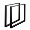 Interex design Stolové nohy EUROS - pár / Čierna matná 710 mm