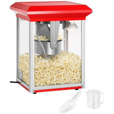 Royal Catering Stroj na popcorn - červený – 8 oz RCPR-1325