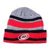 Pánska zimná čiapka Carolina Hurricanes adidas NHL Heathered Grey Beanie